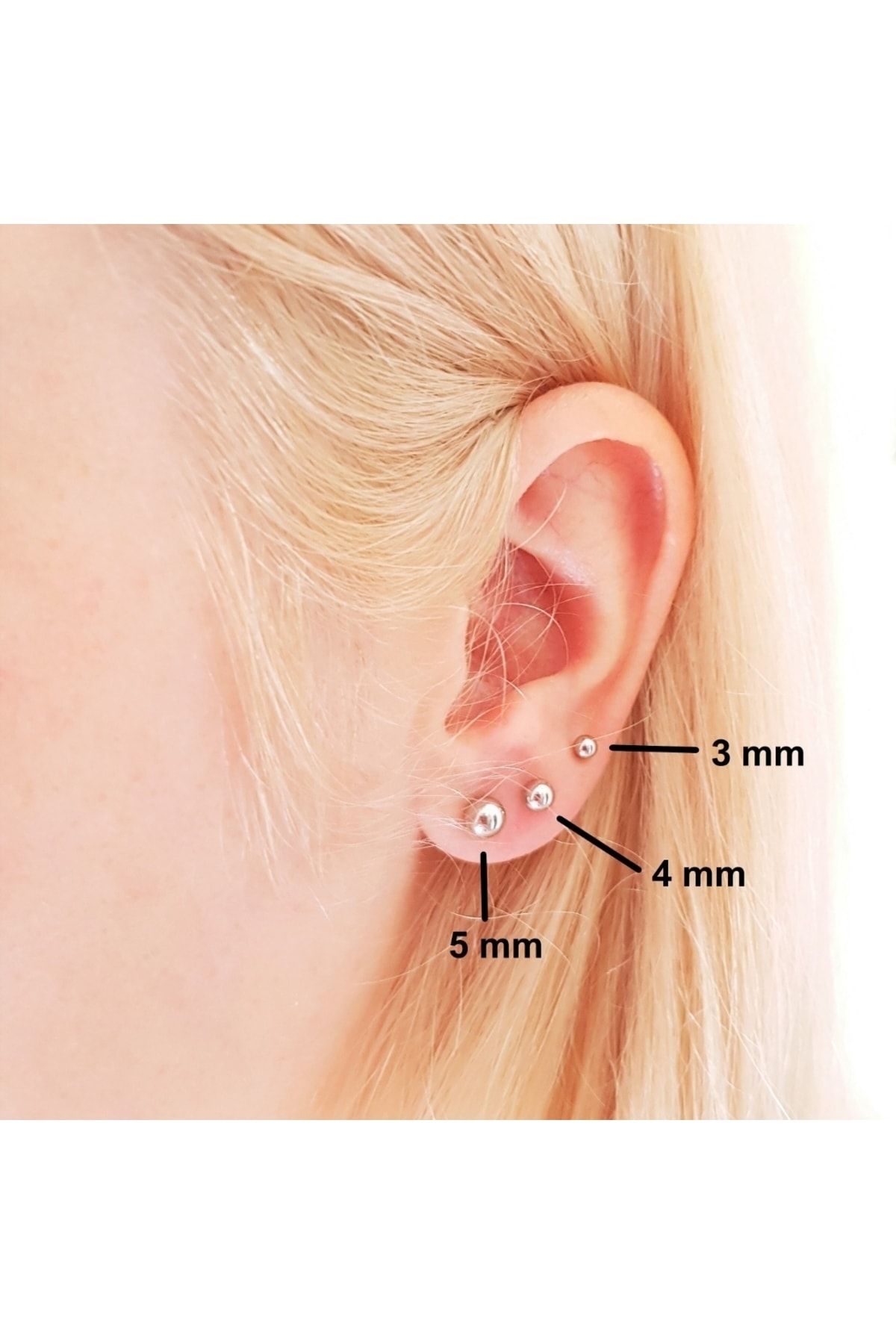 Surgical steel ball sale earrings