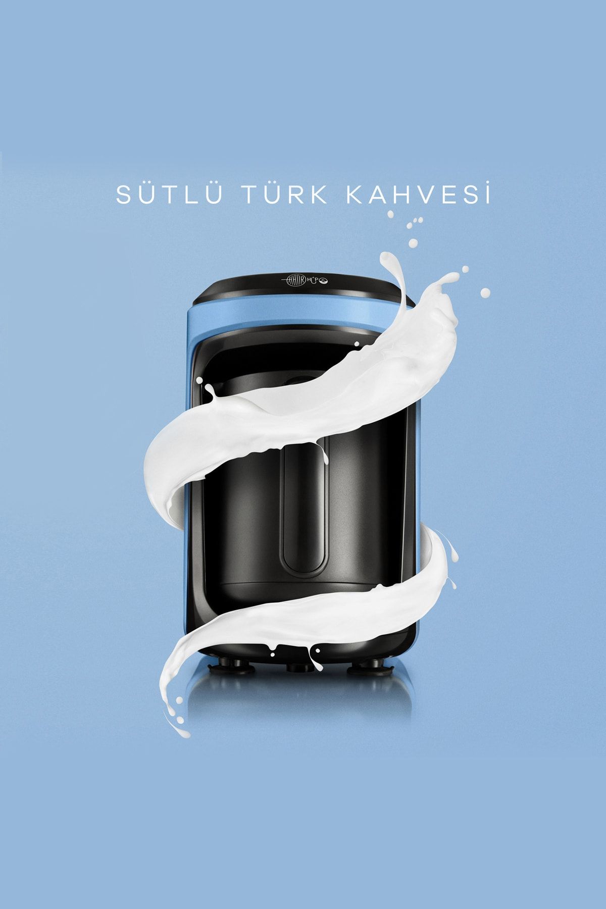 Karaca قهوه ساز ترکی Hatır Hüps با شیر وینتیج آبی 153.03.06.2264