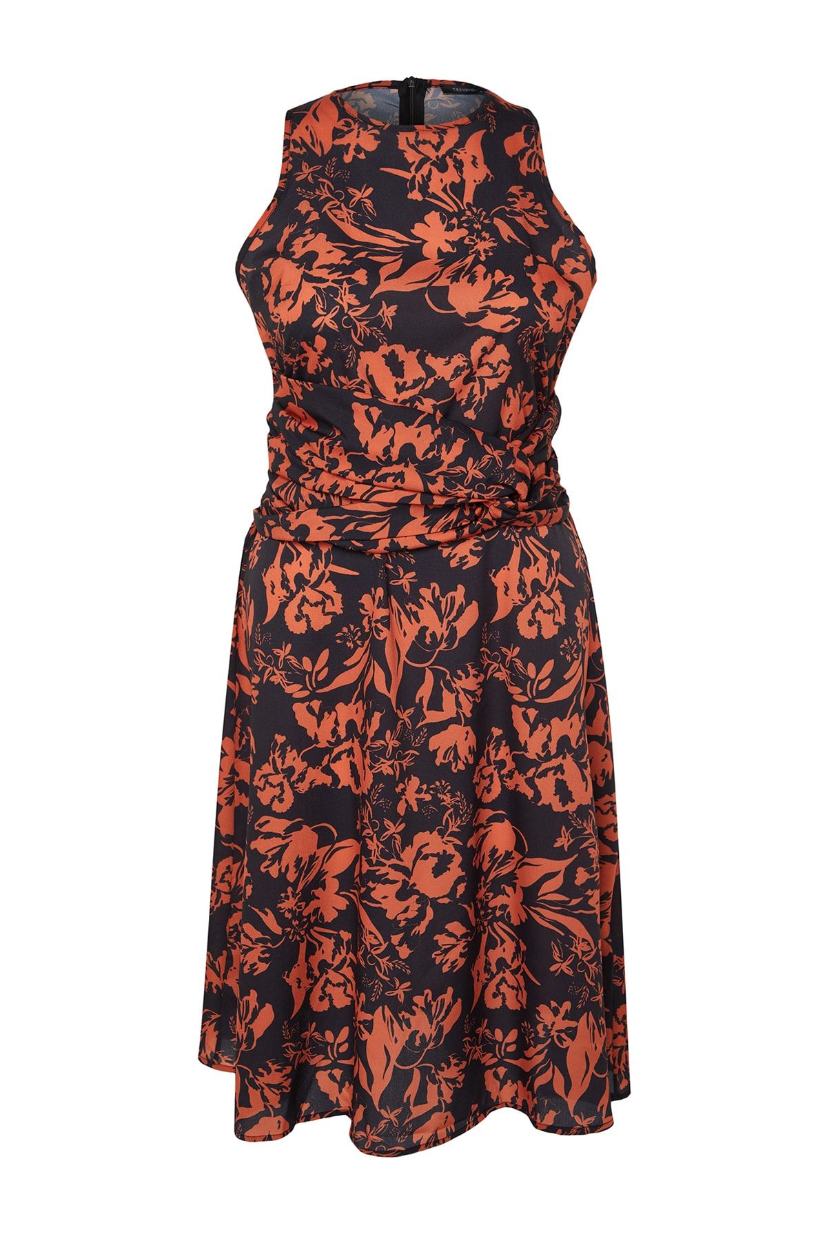 Trendyol Curve Große Größen in Kleid Mehrfarbig A-Linie