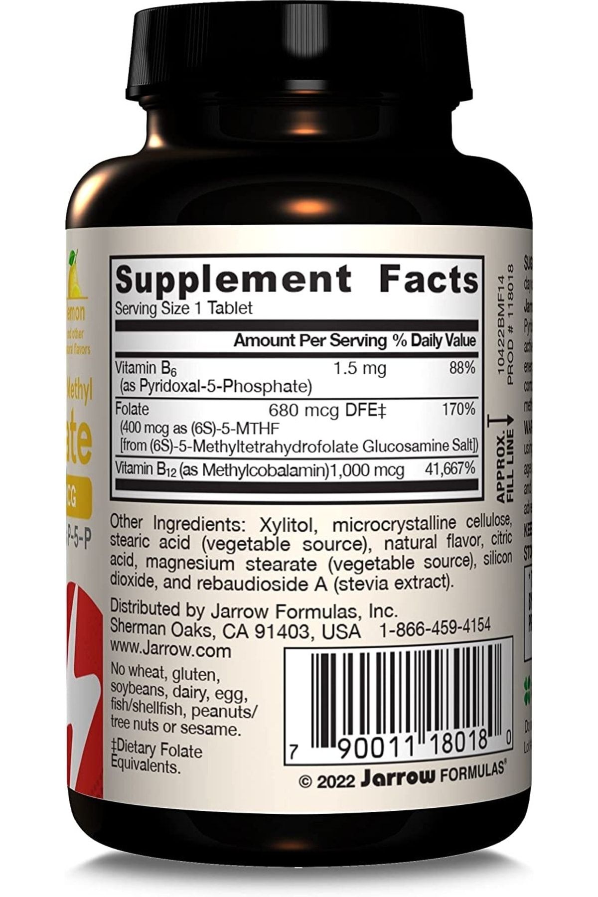 Jarrow Formulas-Methyl B12 and Methyl Folate - Vitamin B6 P-5-p Methylcobalamin B12 Quatrefolic - Memory Energy Enhancement 2