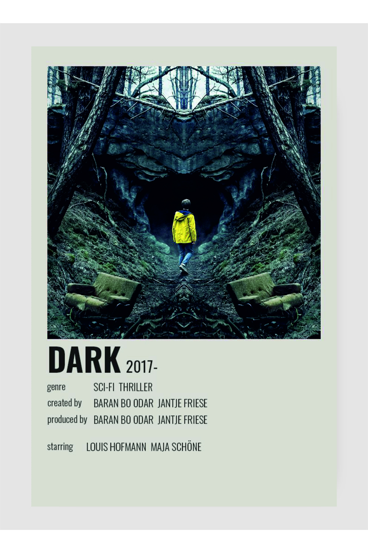 Dark Series Info Card Wall Poster