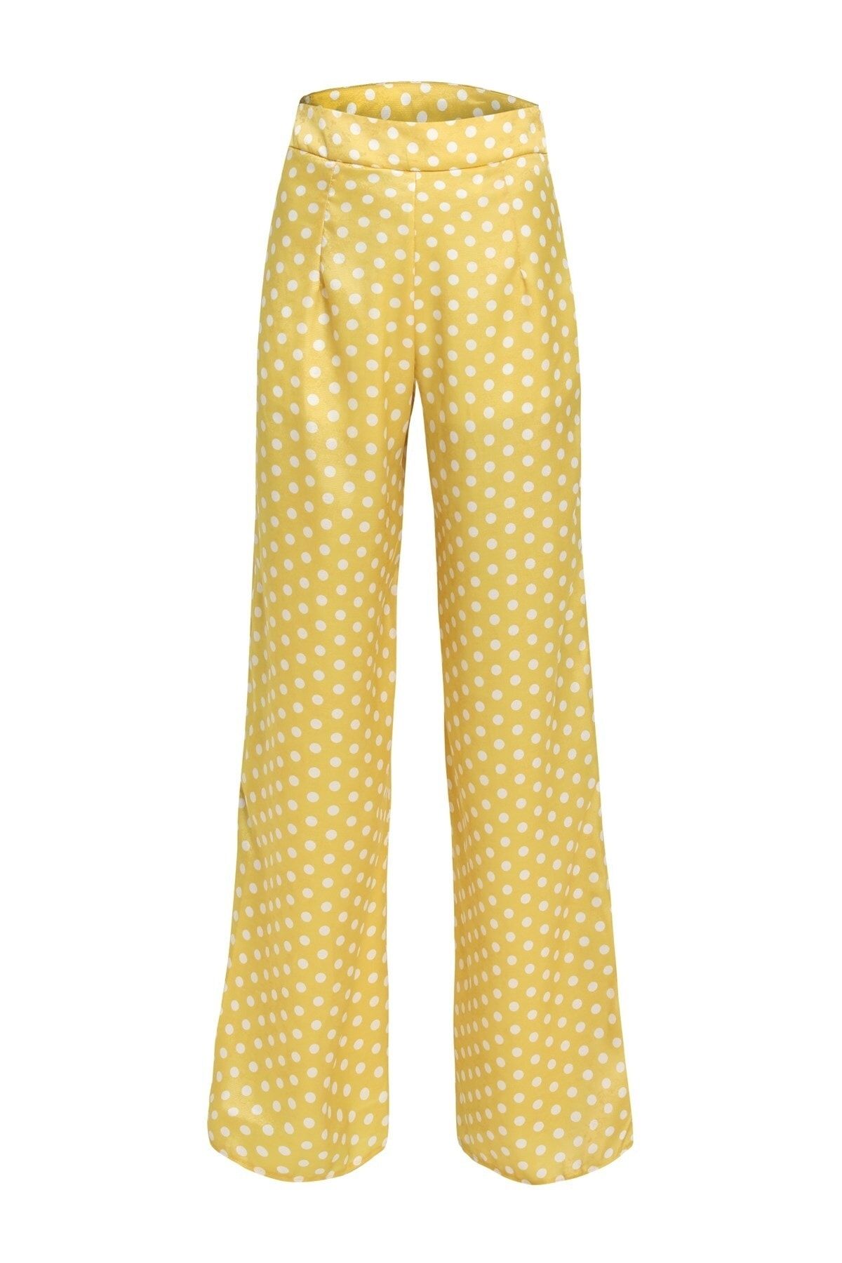 Yellow polka dot pants new arrivals