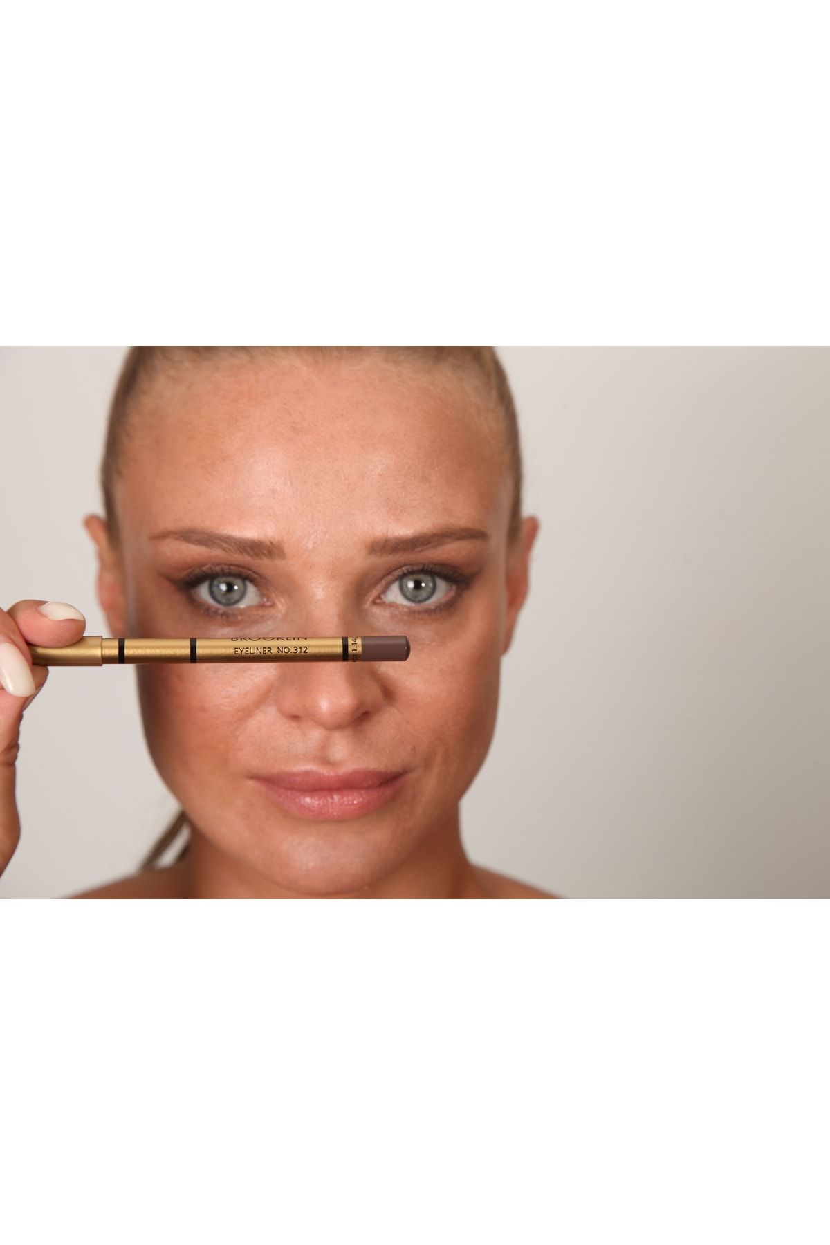 BROOKLIN-Eye Pencil - Eyeliner No: 312 (Grey Brown) 4