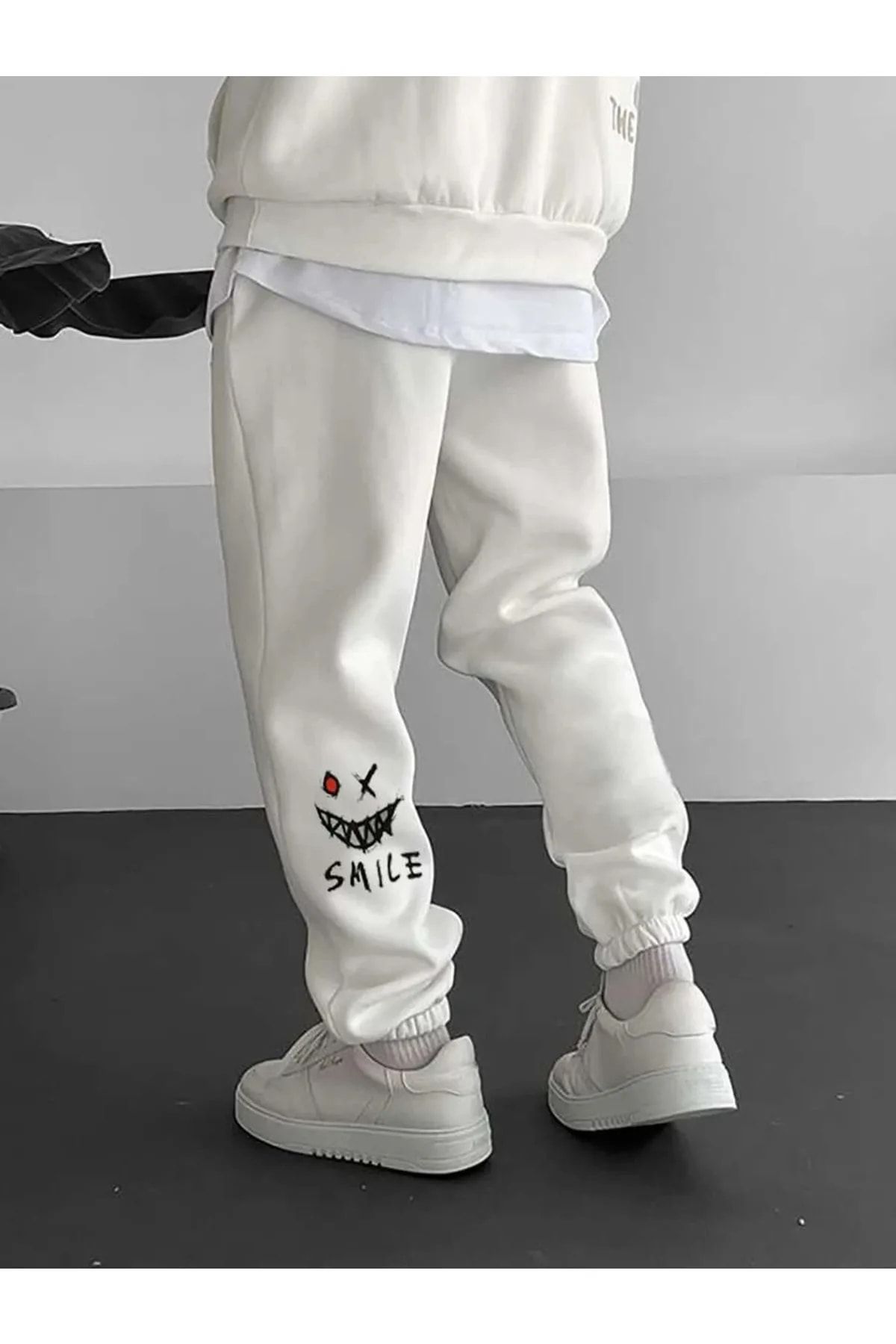 Thick white sale joggers