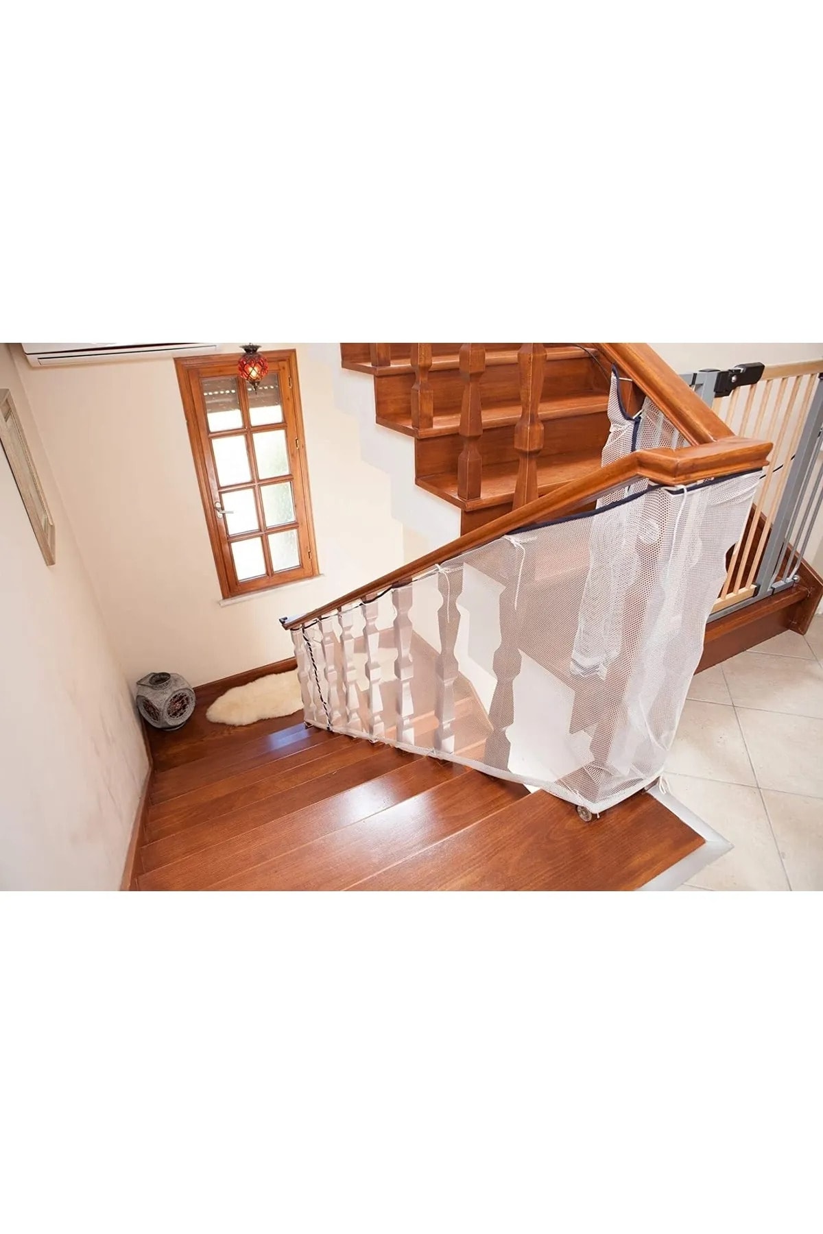 Özlem Toys Çocuk Ve Evcil Hayvan Için Korkuluk Balkon Ve Merdiven Filesi Çocuk Güvenlik Filesi Koruyucu Filesi fotoğrafı 2 (önizleme)