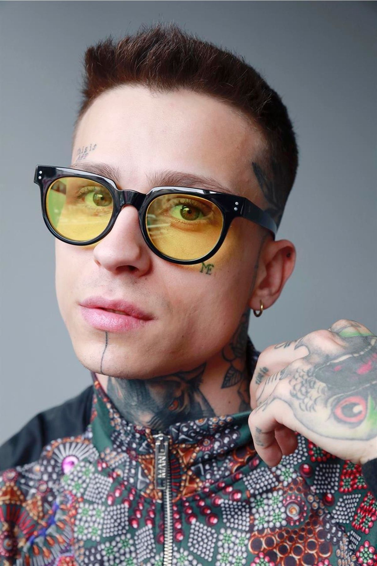 Dark yellow sunglasses hotsell