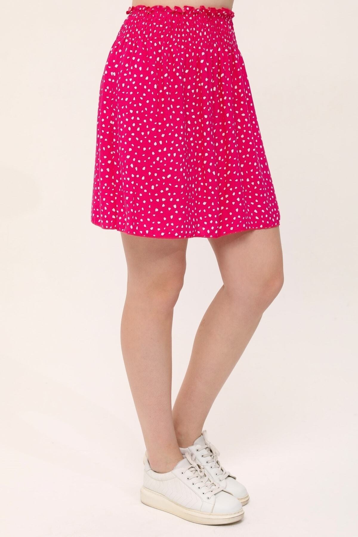 LİNDALİNA TEKSTİL  Viskon Kumaş Kısa Yazlık Etek - Görsel 7