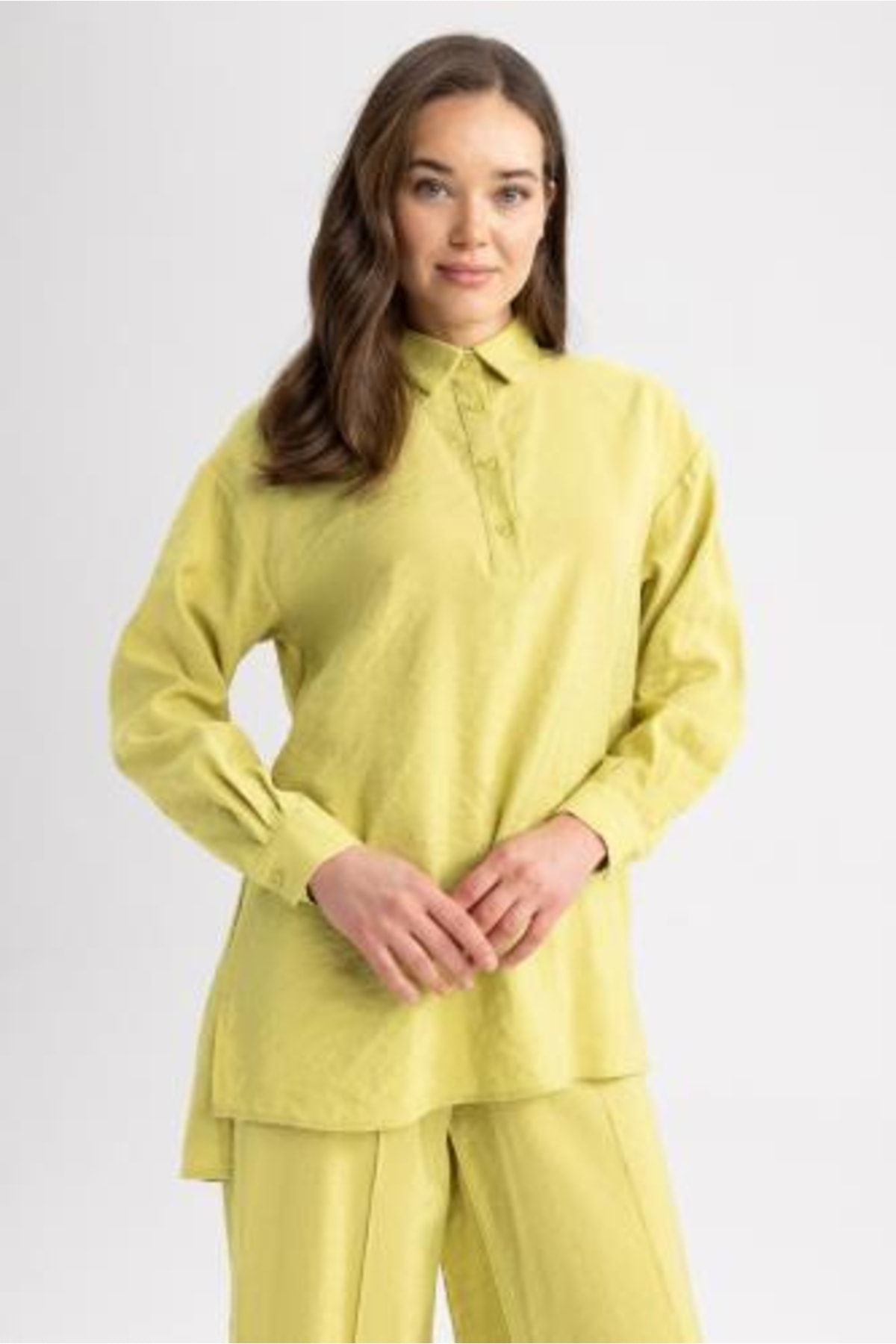 Oversize Fit Modal Uzun Kollu Tunik - 4