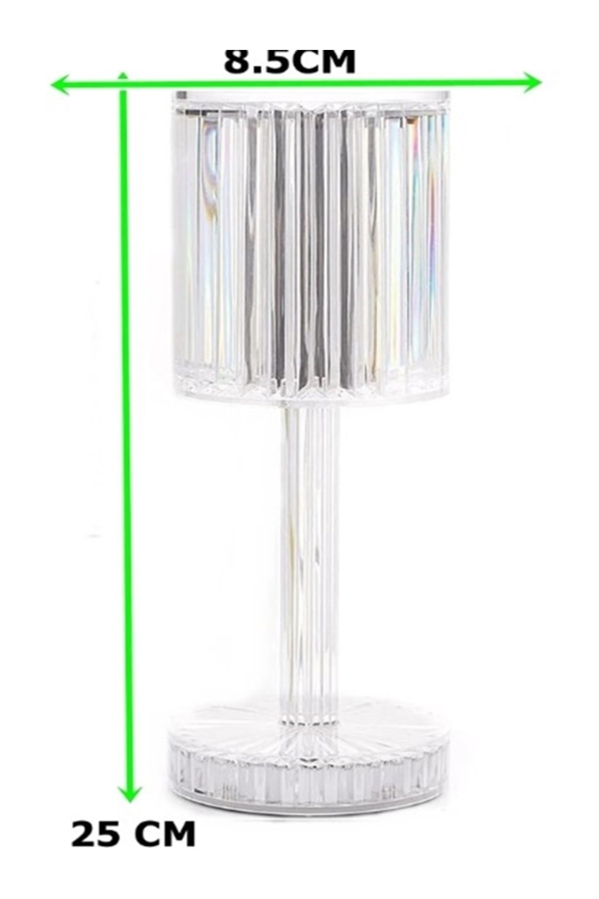 Ambiyans Kristal Bluetoothlu Masa Lambası Kristal Led Gece Lambası Sese Duyarlı Speaker Lambası 4