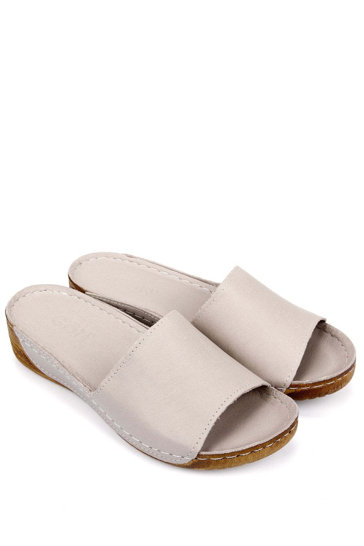 GÖNDERİ(R) Pantolette Beige Flacher Absatz FN7068