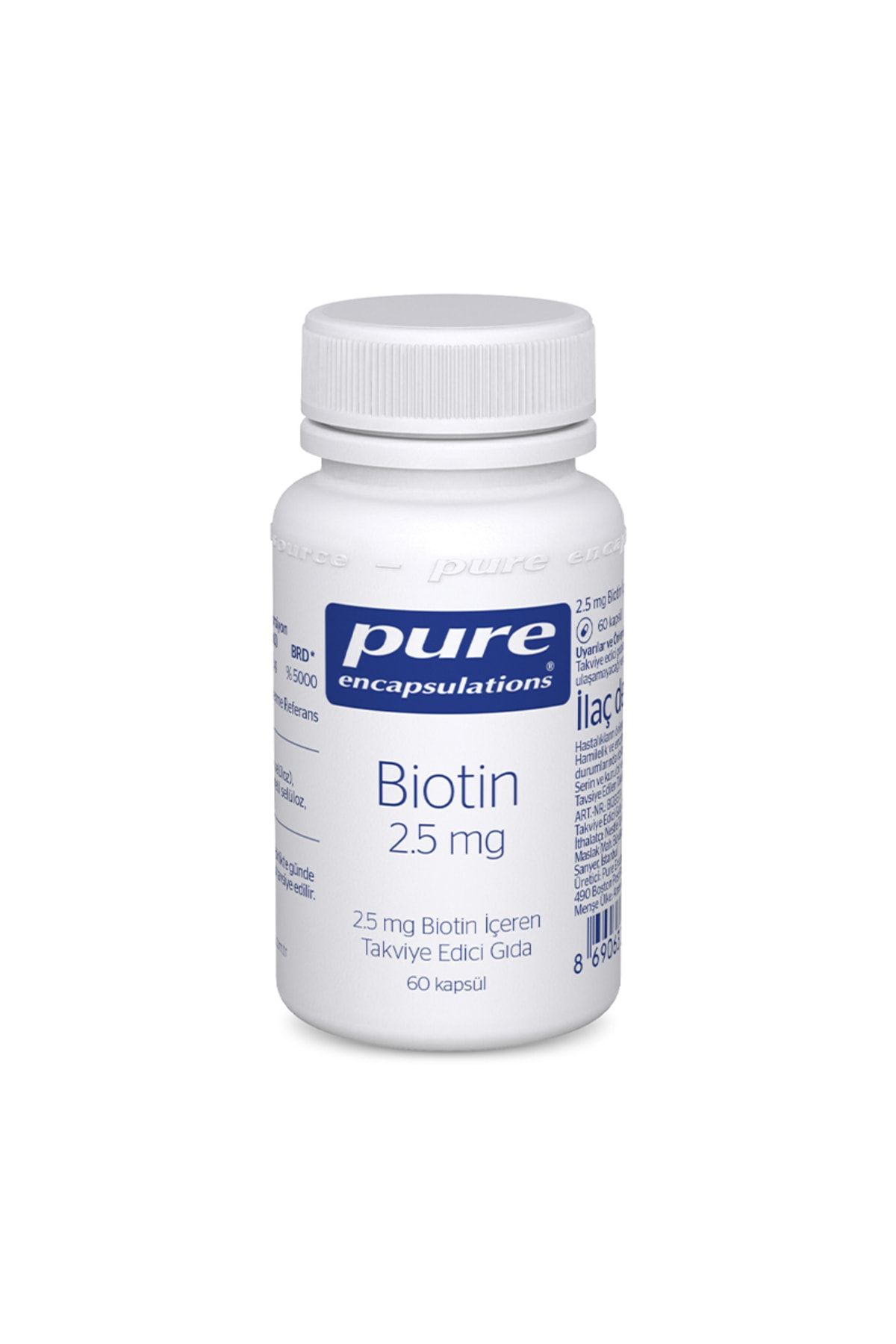 Pure Encapsulations Biotin 2.5 Mg 60 Kapsül