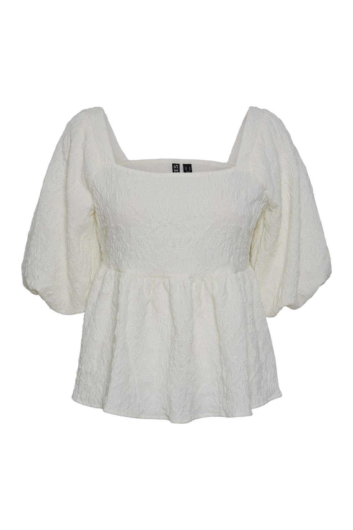 PIECES Bluse Weiß Regular Fit Fast ausverkauft