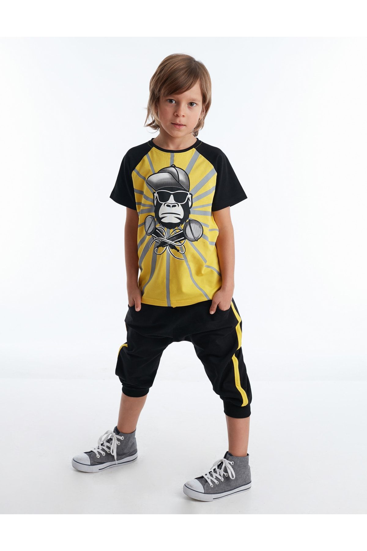 Mushi Zweiteiler Gelb Relaxed Fit