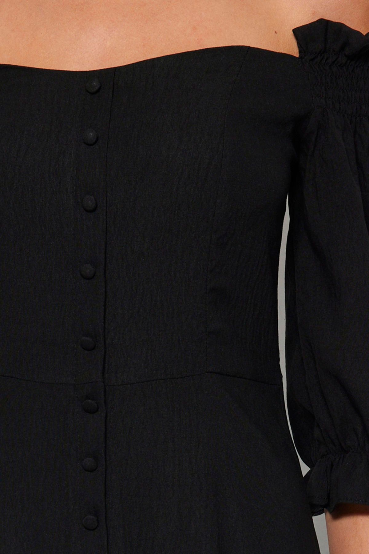 Trendyol Collection Kleid Schwarz Skater AR7151