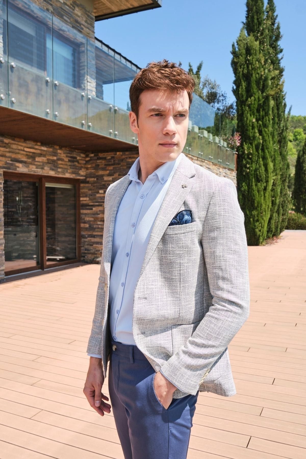 Mens navy cotton jacket store