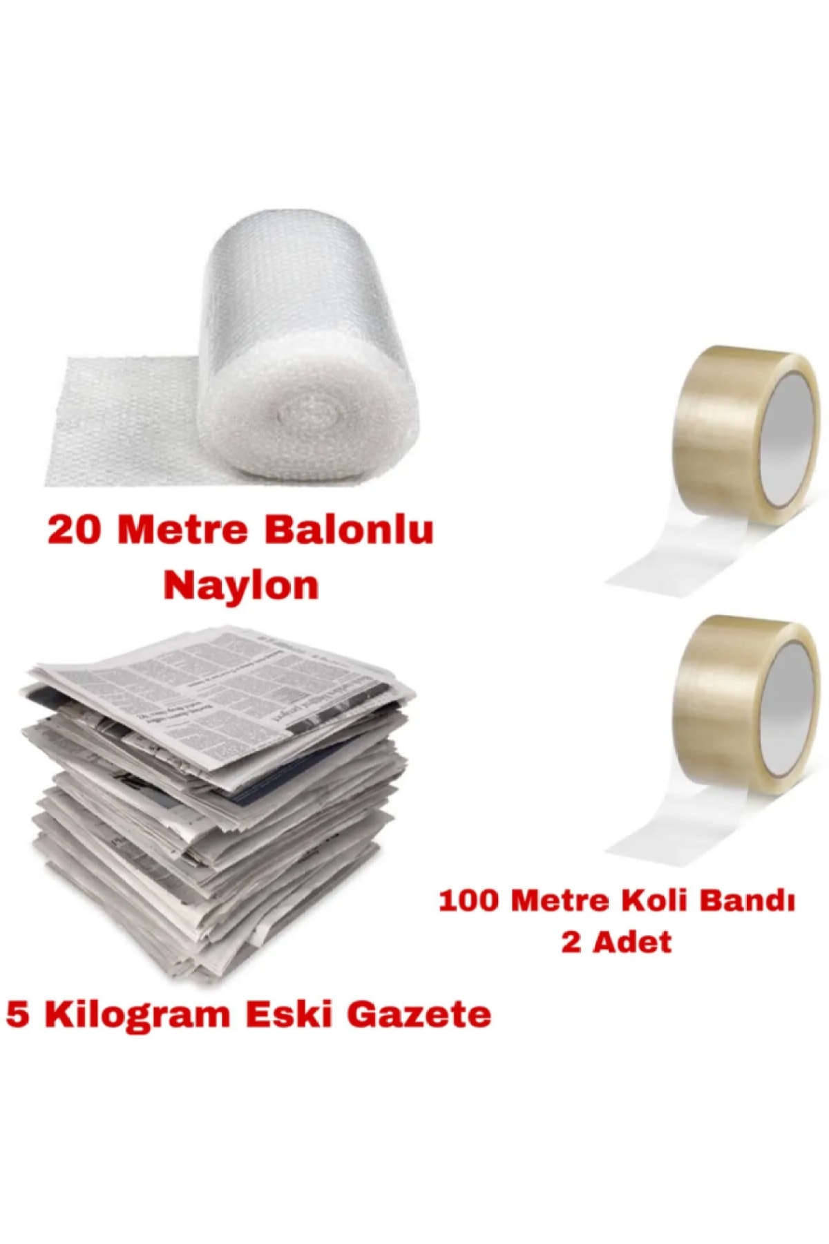 3-Piece Transport Set Band Air Nylon Newspaper (parcel Tape Newspaper Patpat Set)