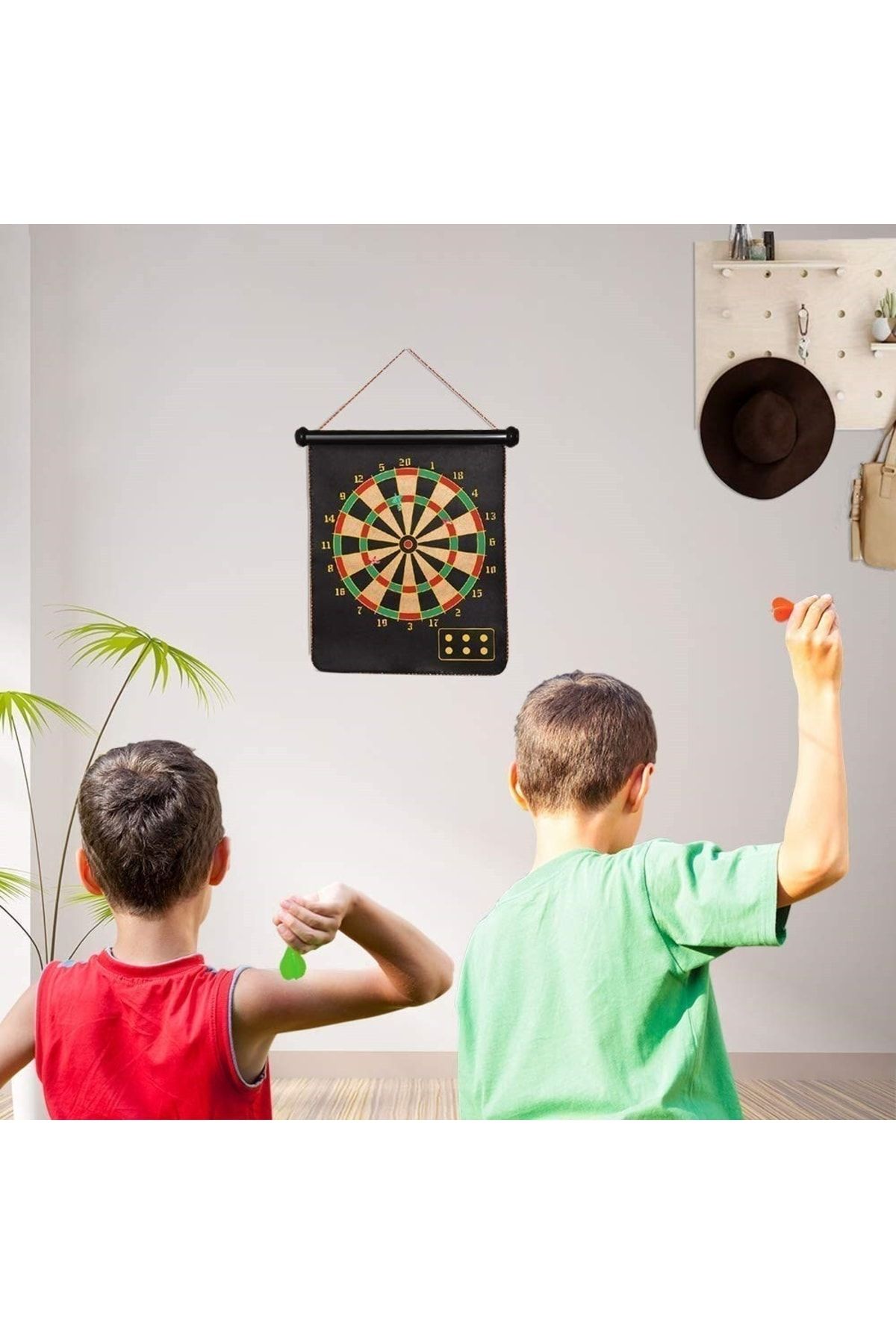 epazzar-Magnet Magnetic Darts Foldable Target Board Magnet Arrow Throwing Dartboard Fun Game 8