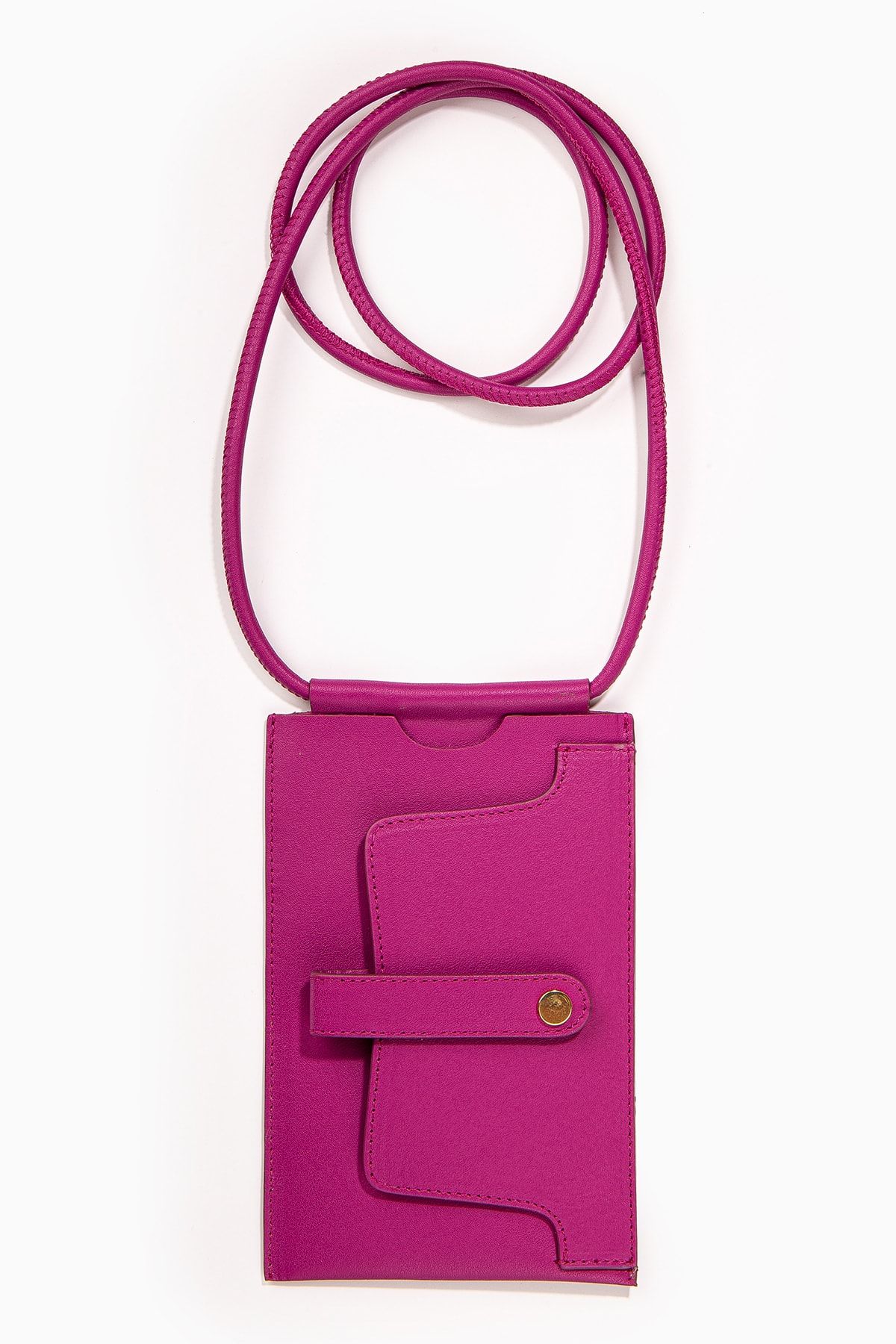 کارت دار مردانه و زنانه تلفن چرمی واقعی FUCHSIA نگهدارنده مورد عینک BAGBOX