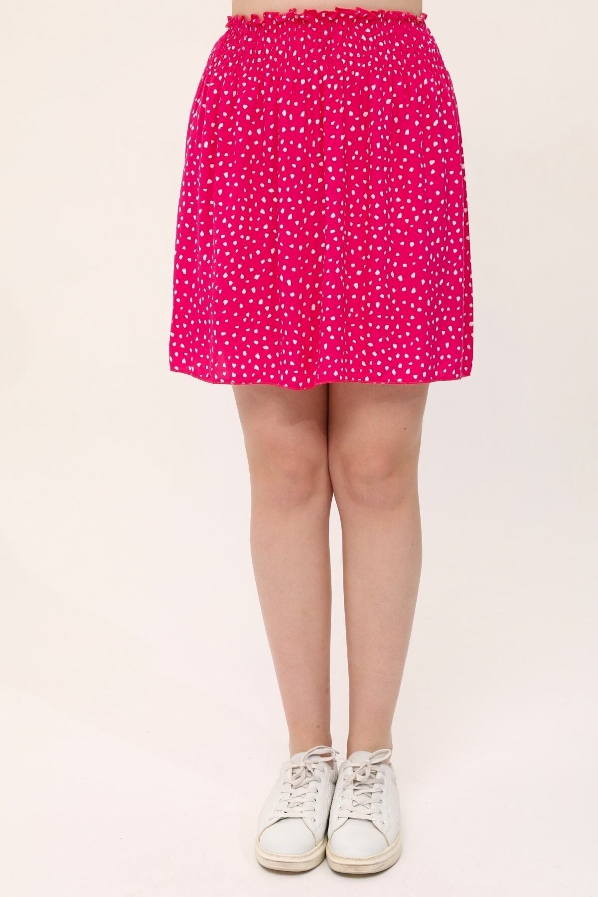 LİNDALİNA TEKSTİL  Viskon Kumaş Kısa Yazlık Etek - Görsel 6