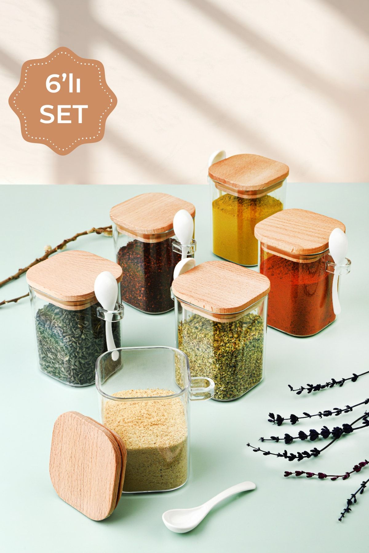 Acrylic spice sales jars