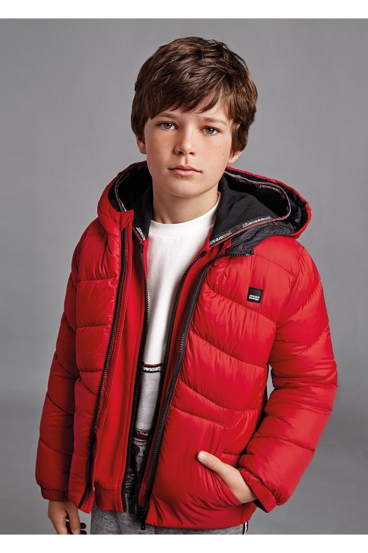 Mayoral best sale red coat