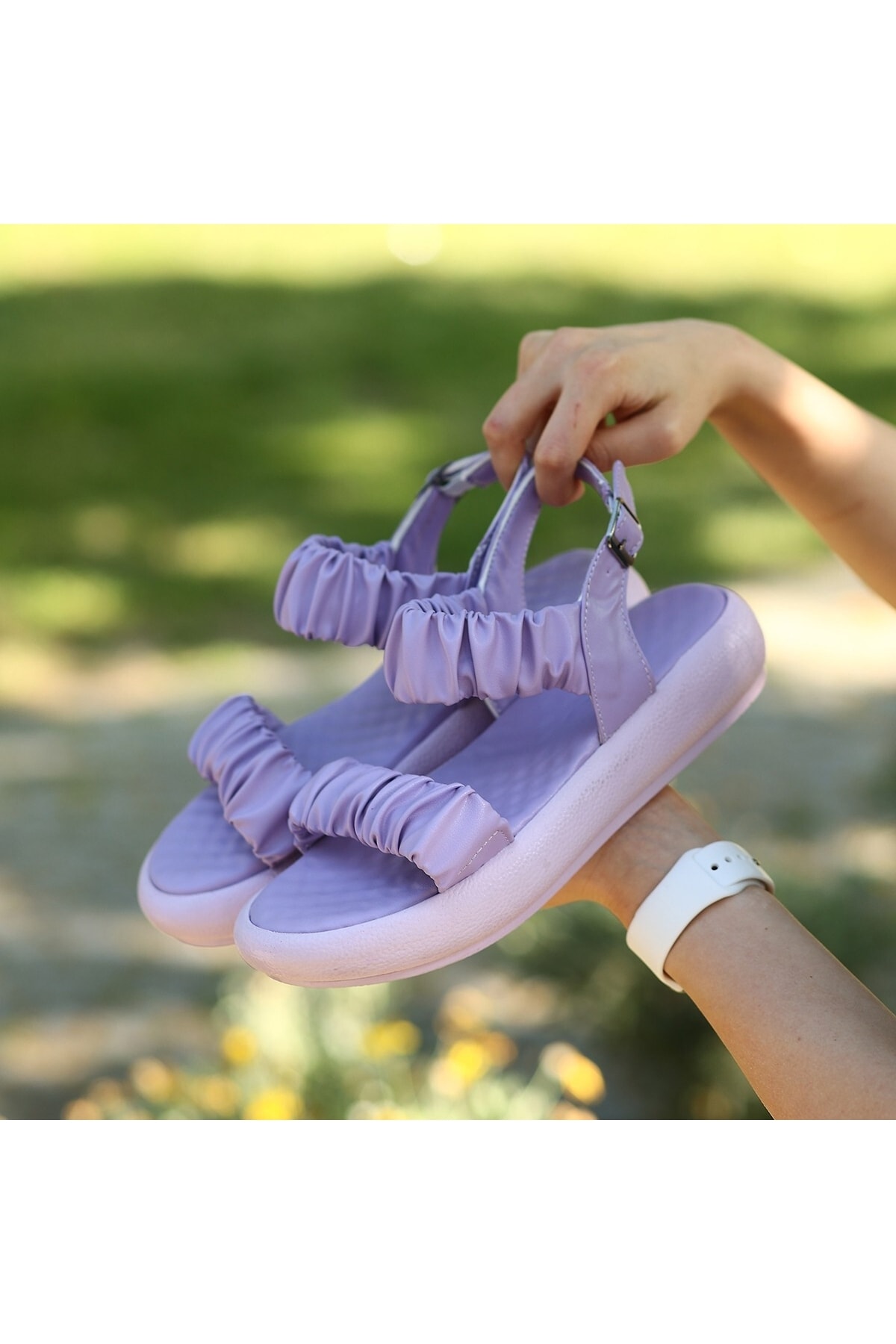 Candi Lila Cilt Sandalet