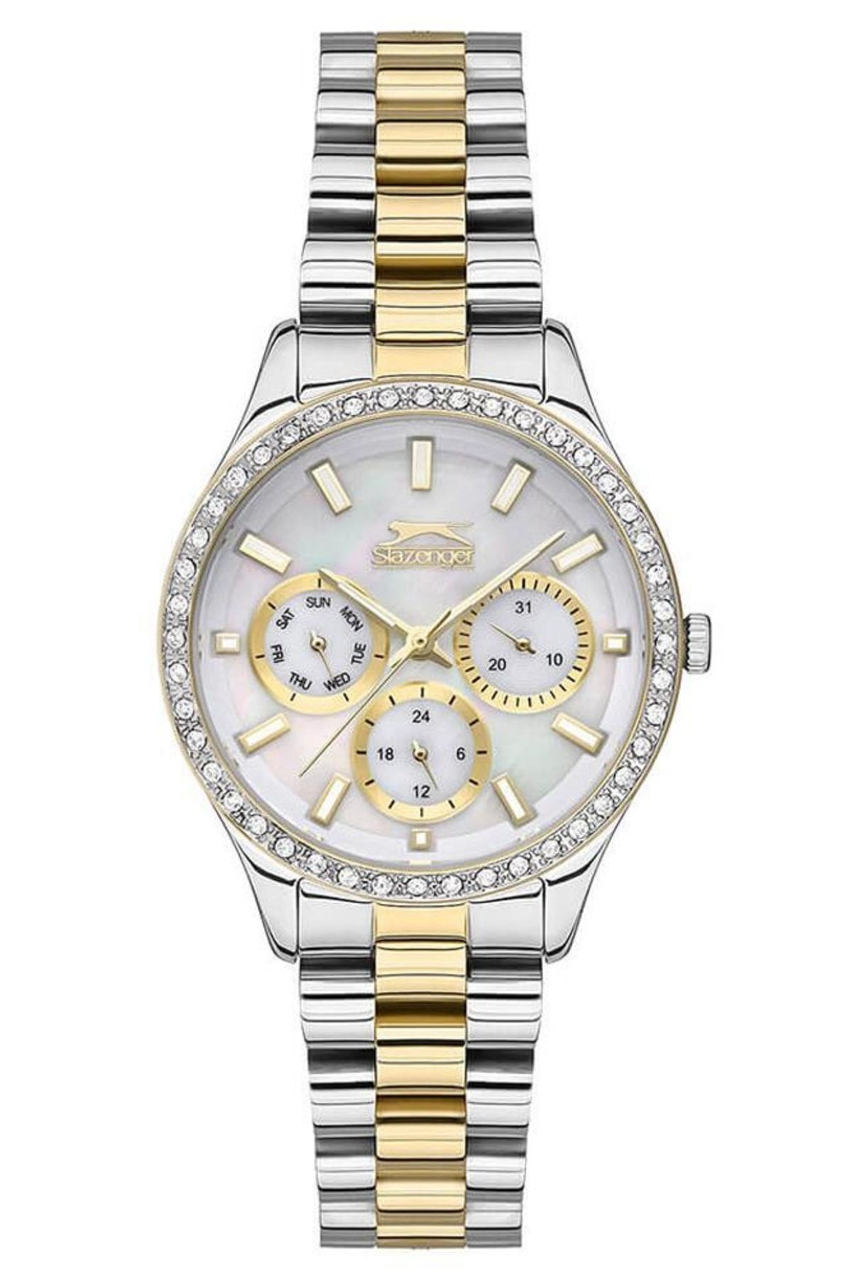 Slazenger Watch Silver colored Multi color Trendyol