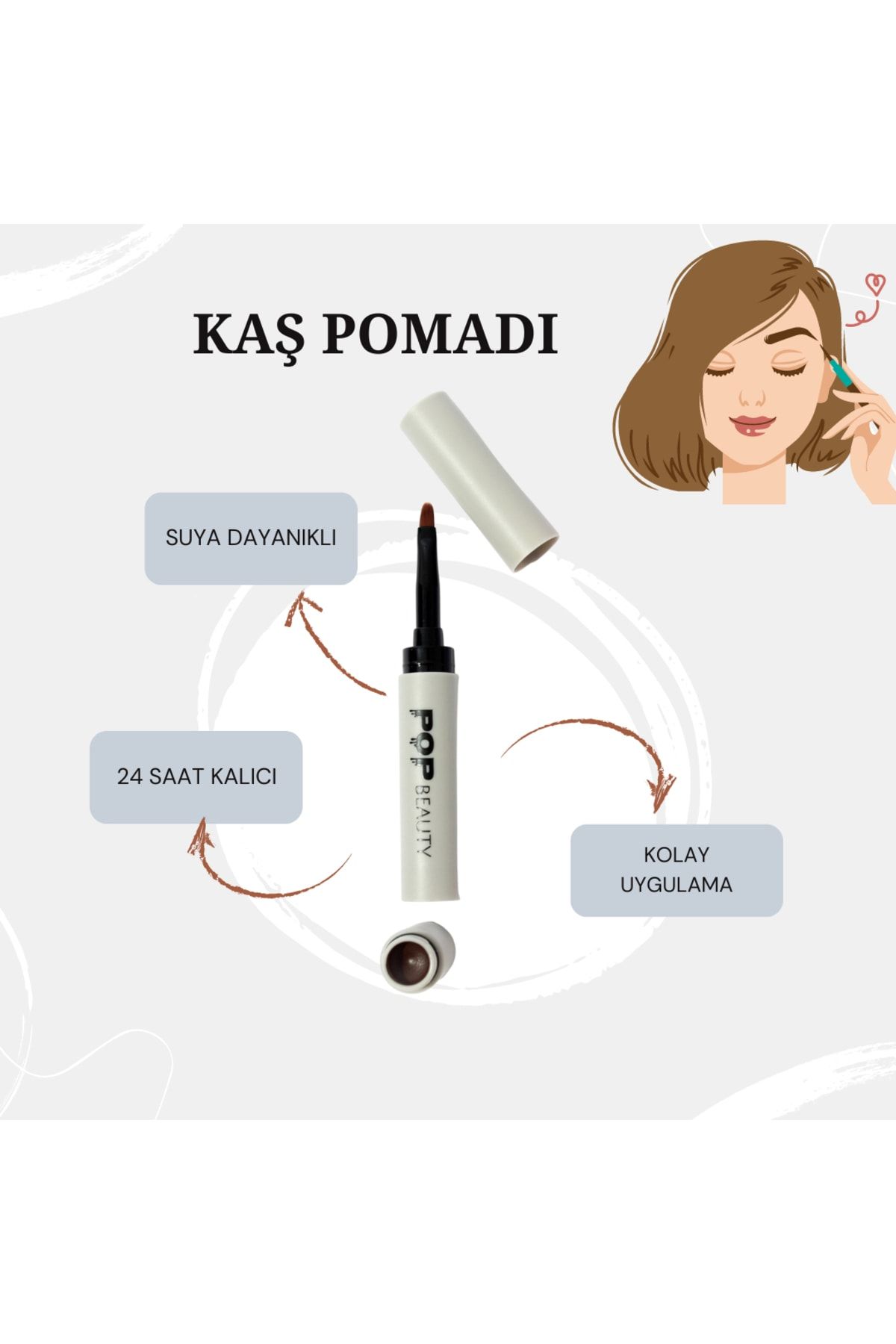 پوماد ابرو، تاتو، مداد ابرو، سایه POP Beauty