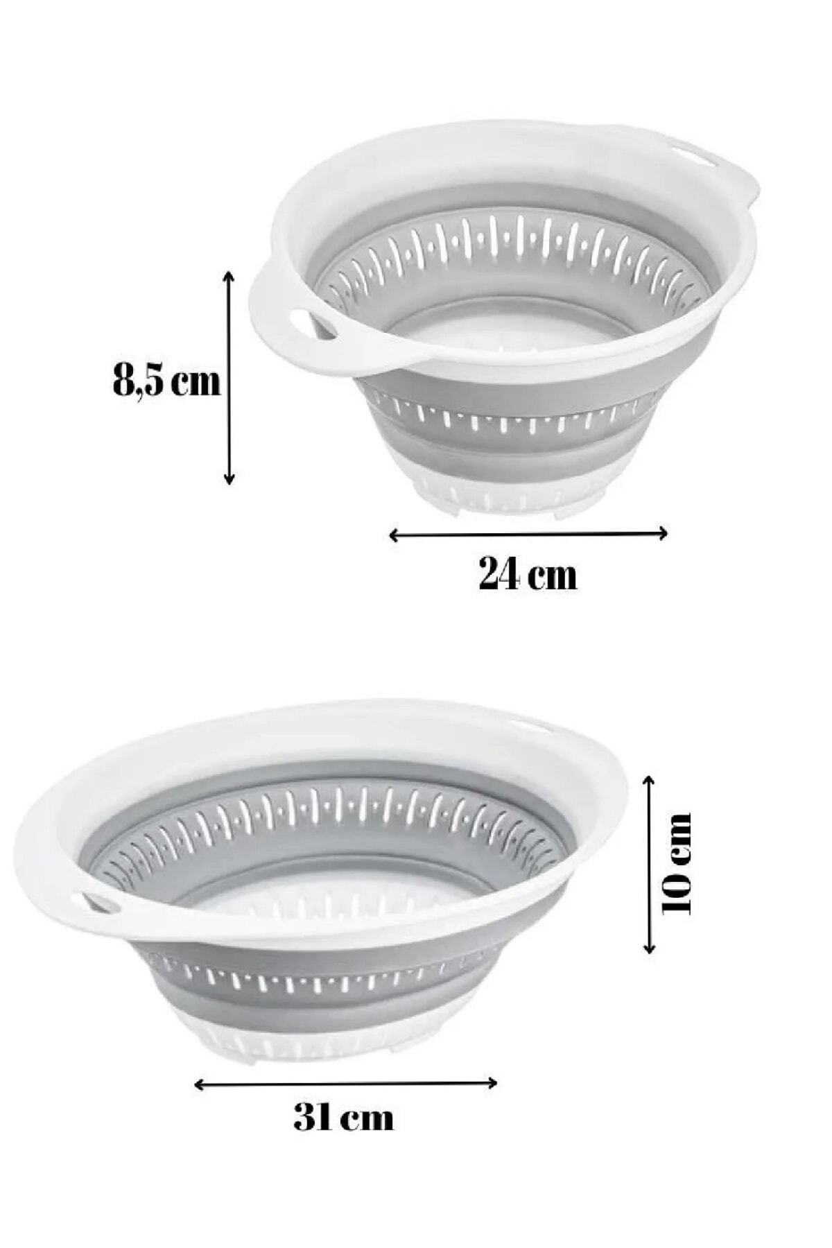 Open Home Concept-Set of 2 Accordion Folding Strainer Set - Folding Dowry Set 2 Pieces 3