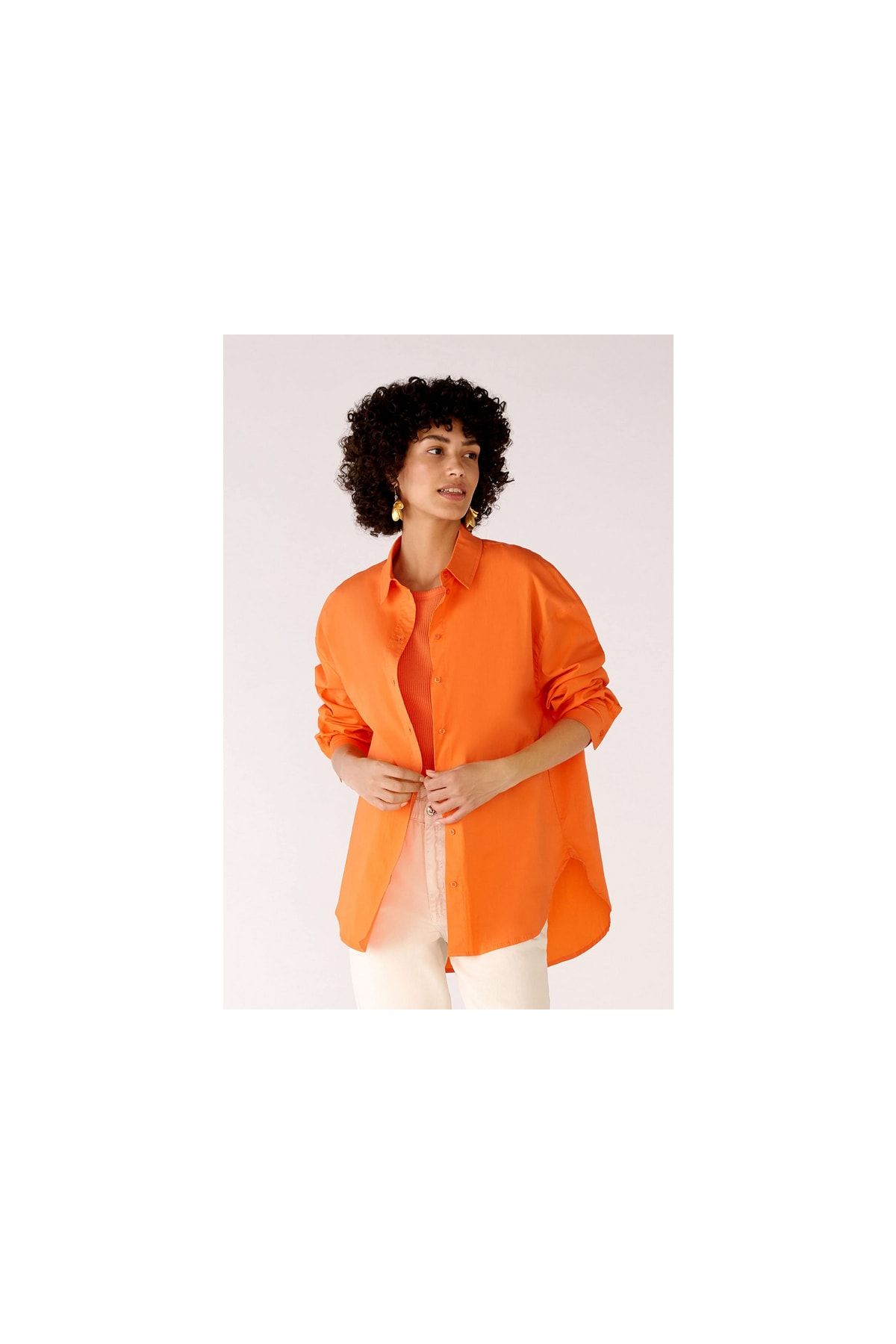 Oui Bluse Orange Regular Fit