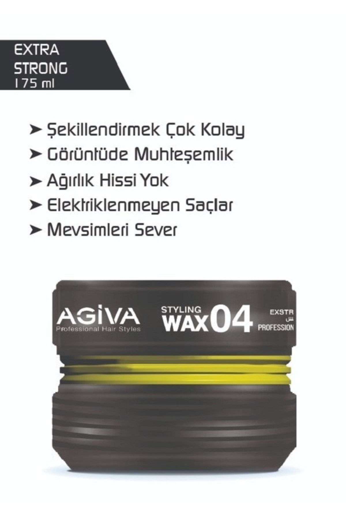 Hair wax, 02 Spider Effect, Agiva, plastic, 175 ml, green, 1