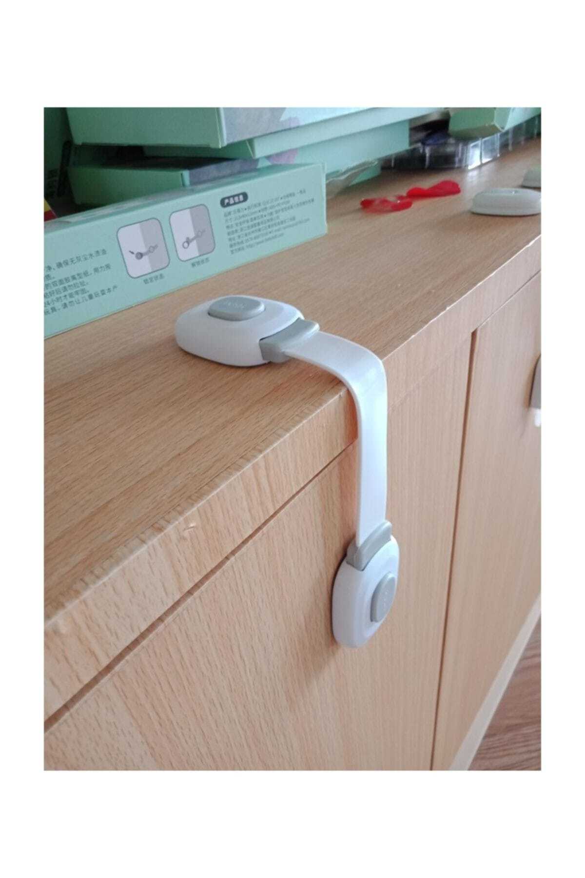 AGUBUGU BABY Agu-107 Çok Amaçlı Çift Yönlü Güvenlik Kilidi, Beyaz fotoğrafı 2 (önizleme)