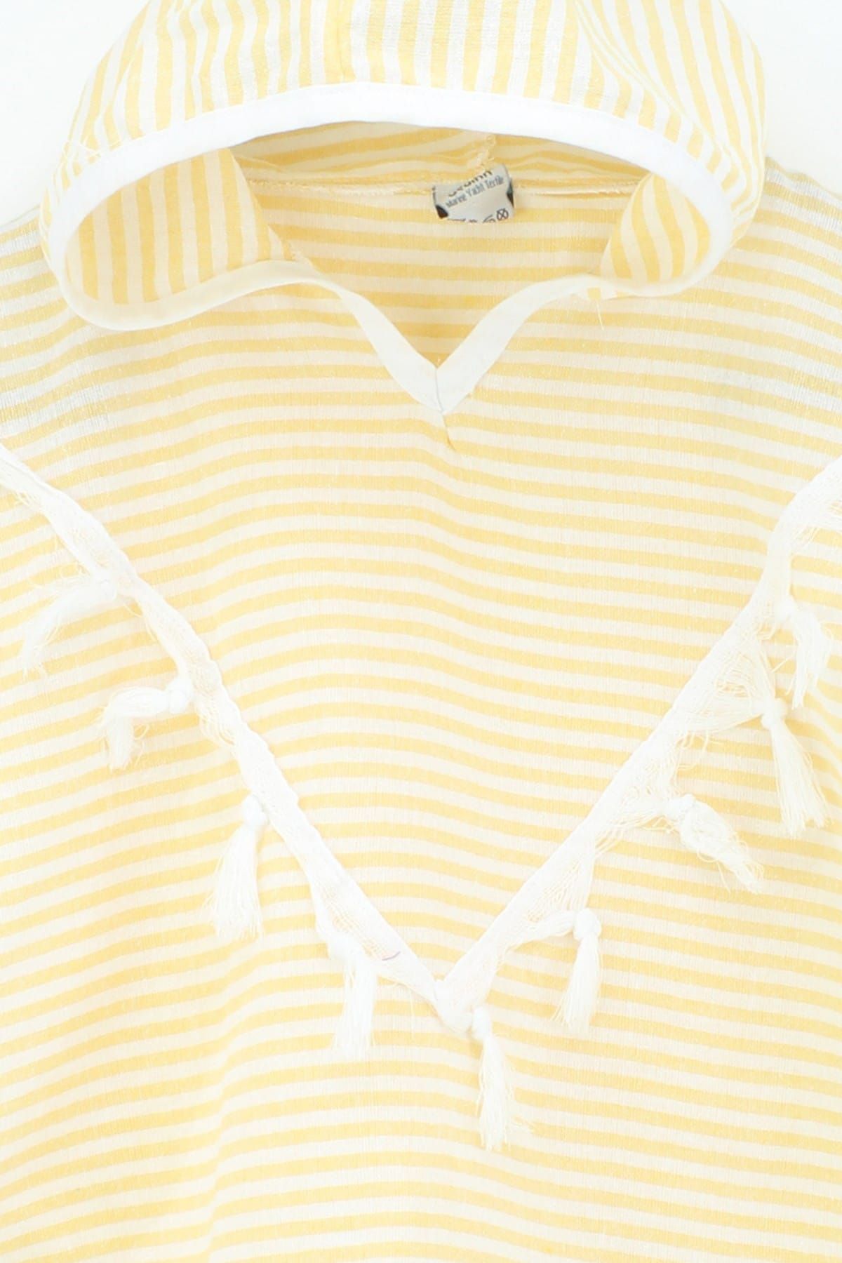 Bedinn-Pestemal Poncho Palace Thin Striped Yellow 2