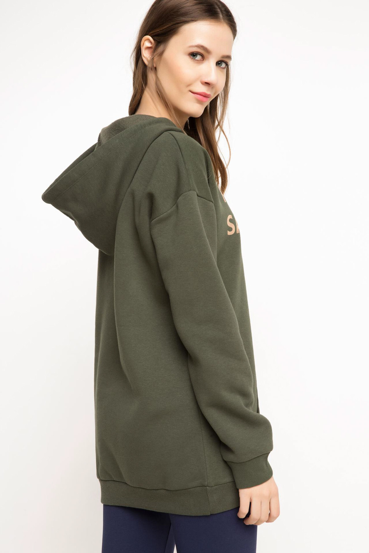 DeFacto-Women's Hooded Sweatshirt H8657AZ.17WN.KH211 3