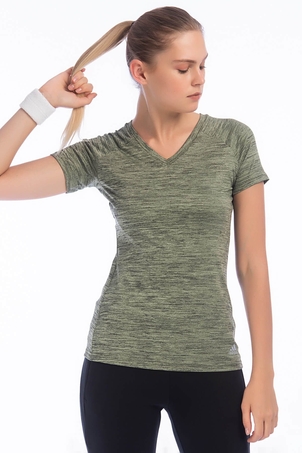 Olive green adidas t shirt clearance