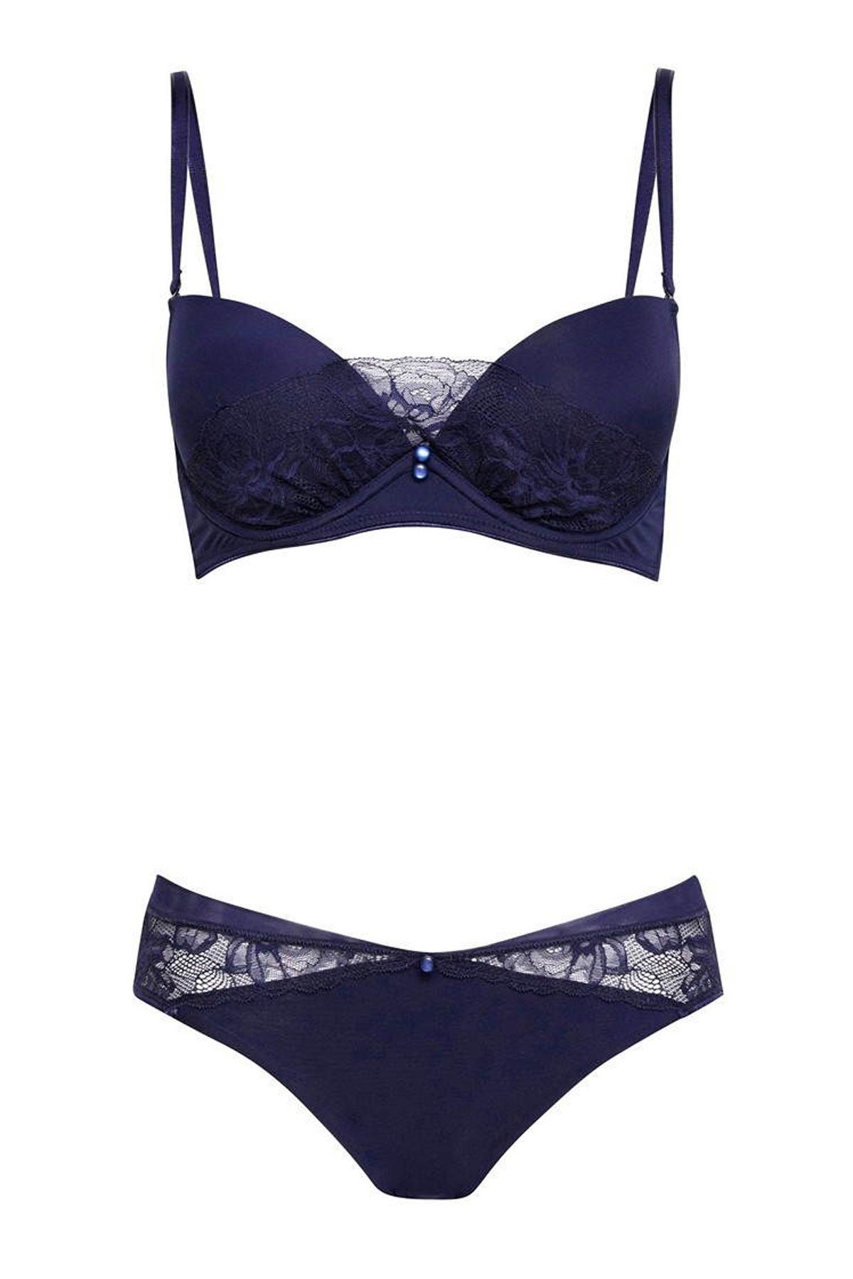 Marc & Andre-Women's Navy Blue Mid-waist panties S8-0592 2