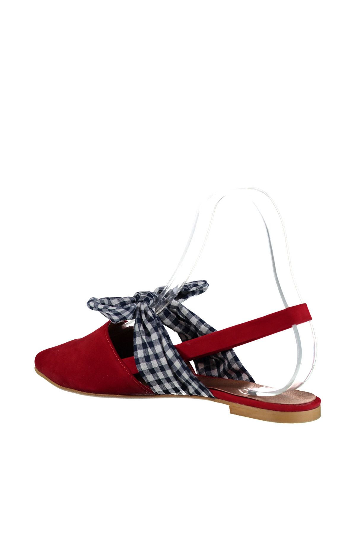 Fox Shoes-حذاء باليرينا نسائي باللون الأحمر والأزرق الداكن D726603002 3
