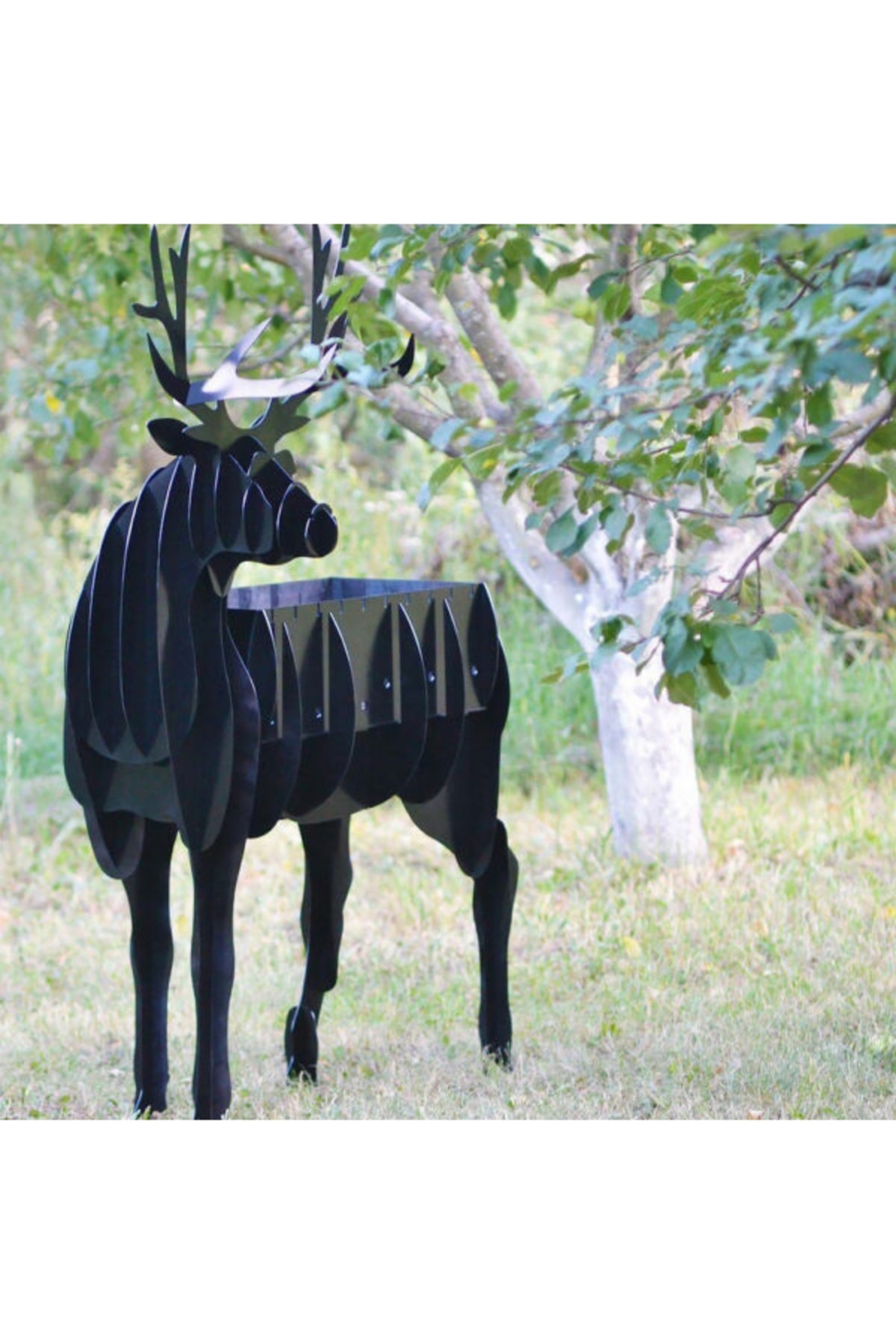 Mangal Kömürlü Barbekü Mangal Ayaklı Dekoratif Geyik Model Mangal 5