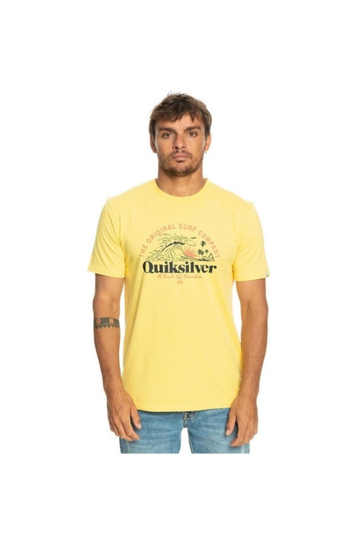 تی شرت مردانه چند رنگ Sunsetwave M به سبک غیررسمی EQYZT07277-YFB0 Quiksilver
