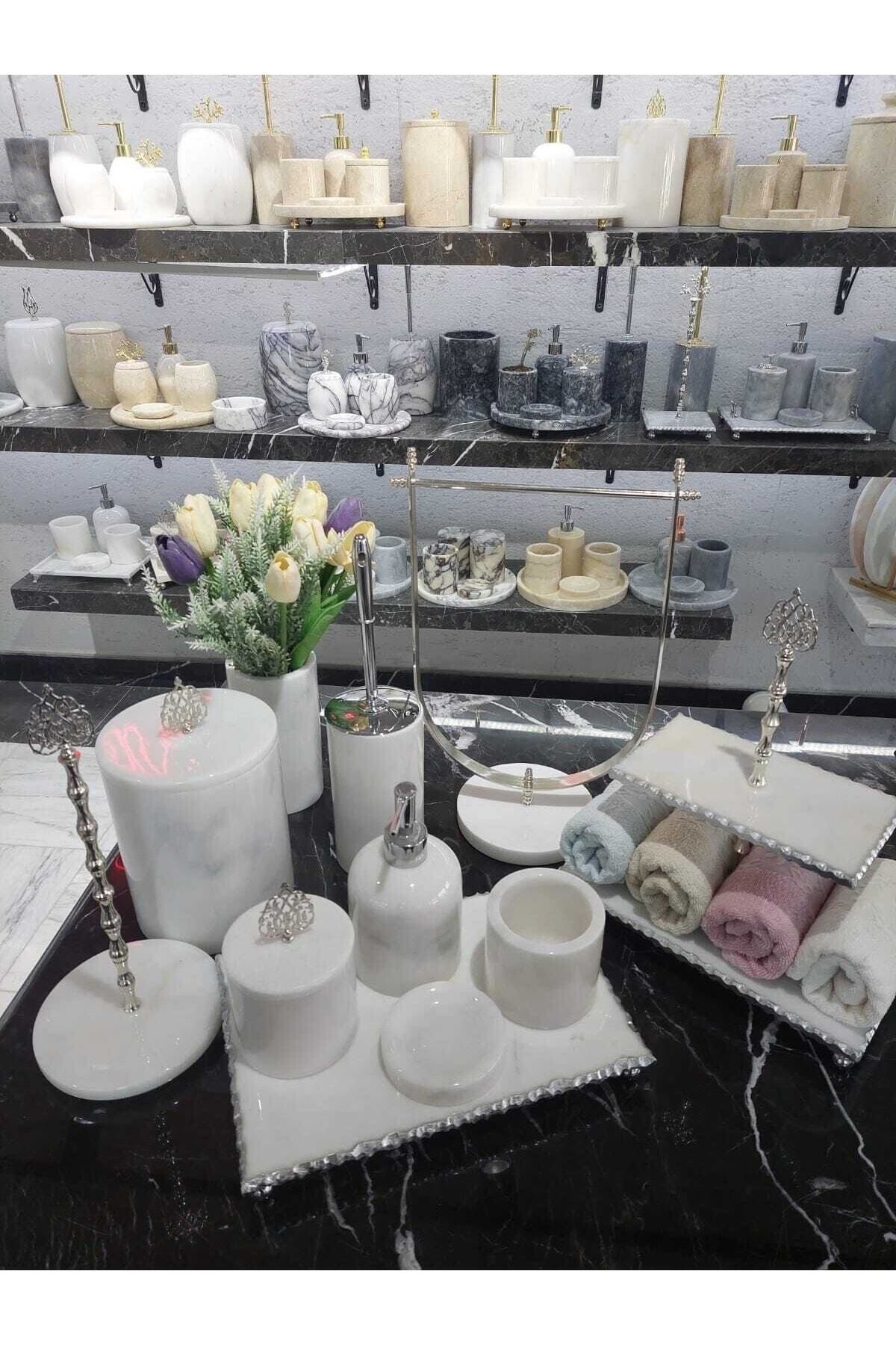 Marble best sale towel set