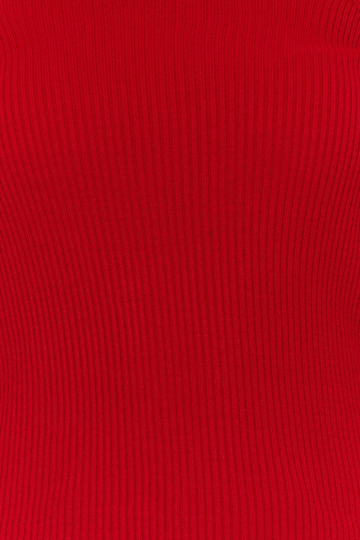 Trendyol Collection-Czerwony sweterek Carmen z kołnierzykiem TWOAW22KZ2218 4