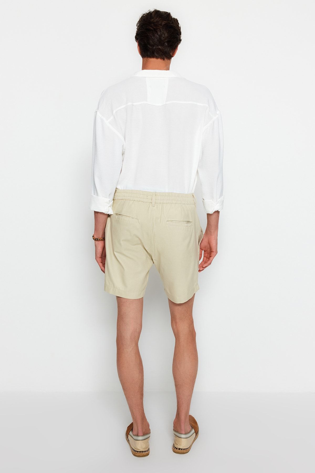 Trendyol Collection-Stone Regular Fit Canvas 100% bavlna šortky a bermudy TMNSS23SR00074 8