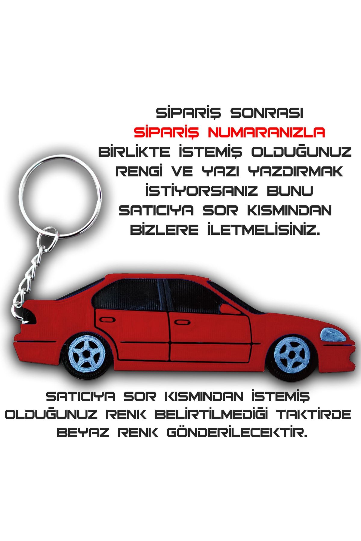BİRRDESİGN-Honda Civic Keychain Vehicle Keychain 3