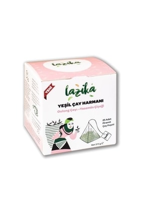 LAZİKA Yeşil Çay Harmanı Oolong Çayı Yasemin Çiçeği 25'li PLA Piramit Poşet, ...