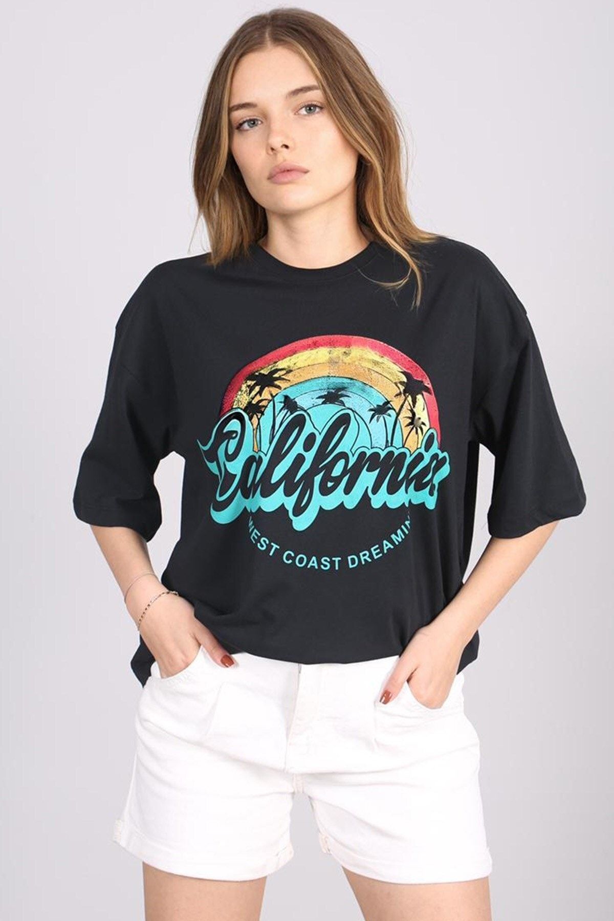 Madmext T-Shirt Schwarz Regular Fit
