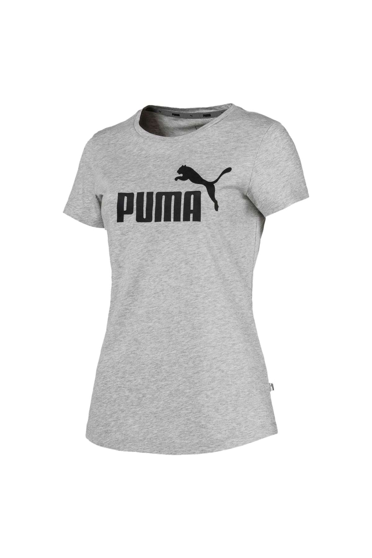 - T-Shirt Kurzarm, Rundhals, uni Damen Tee, Puma Logo Trendyol - Essentials
