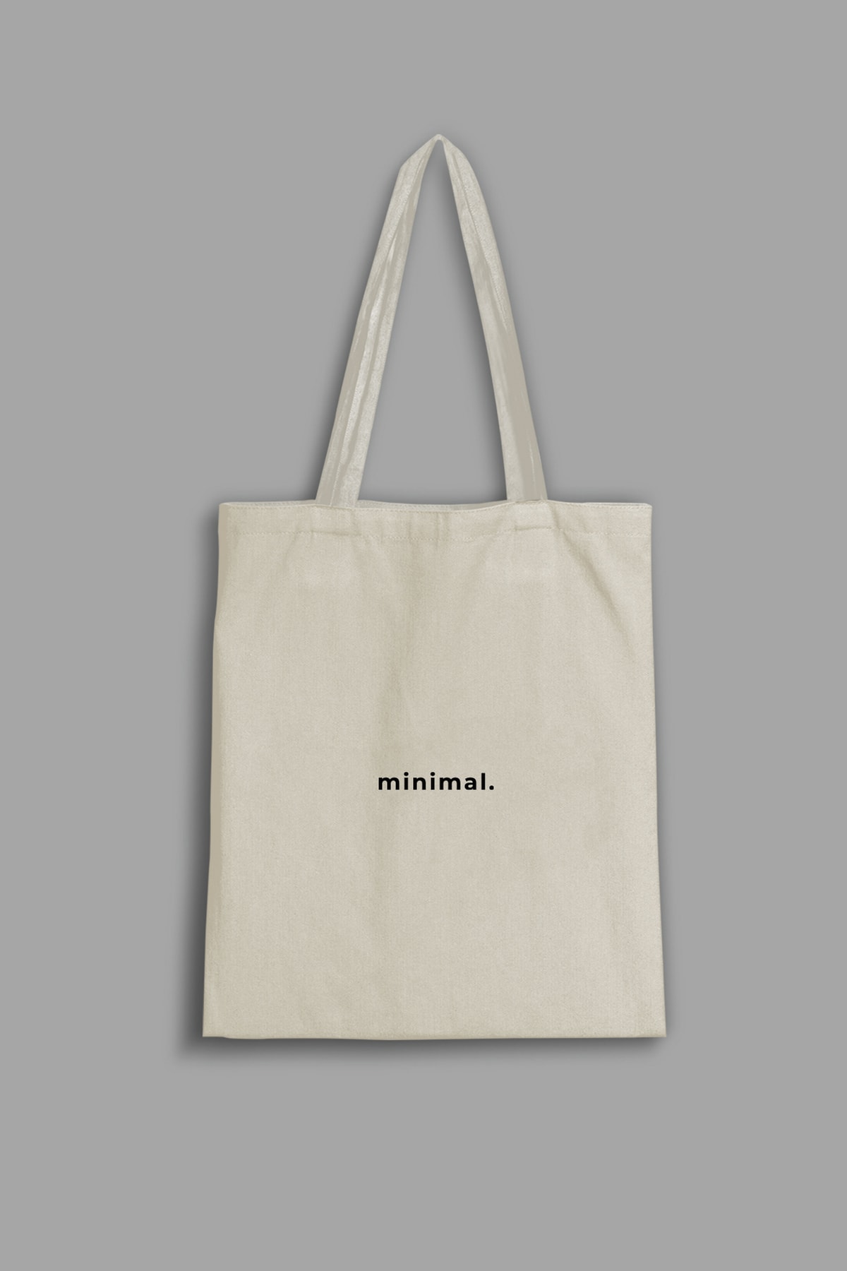 Raw Cloth Bag - Minimal (35x40cm - 100% Cotton)