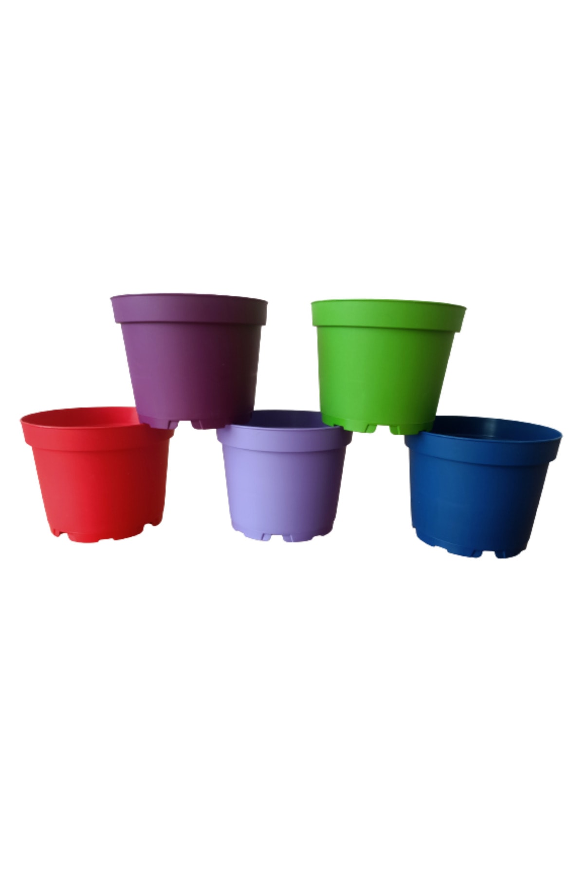 100 SMALL Plastic 5-Color Cactus Production Pot (8.5 Cm) Without Bottom Plate