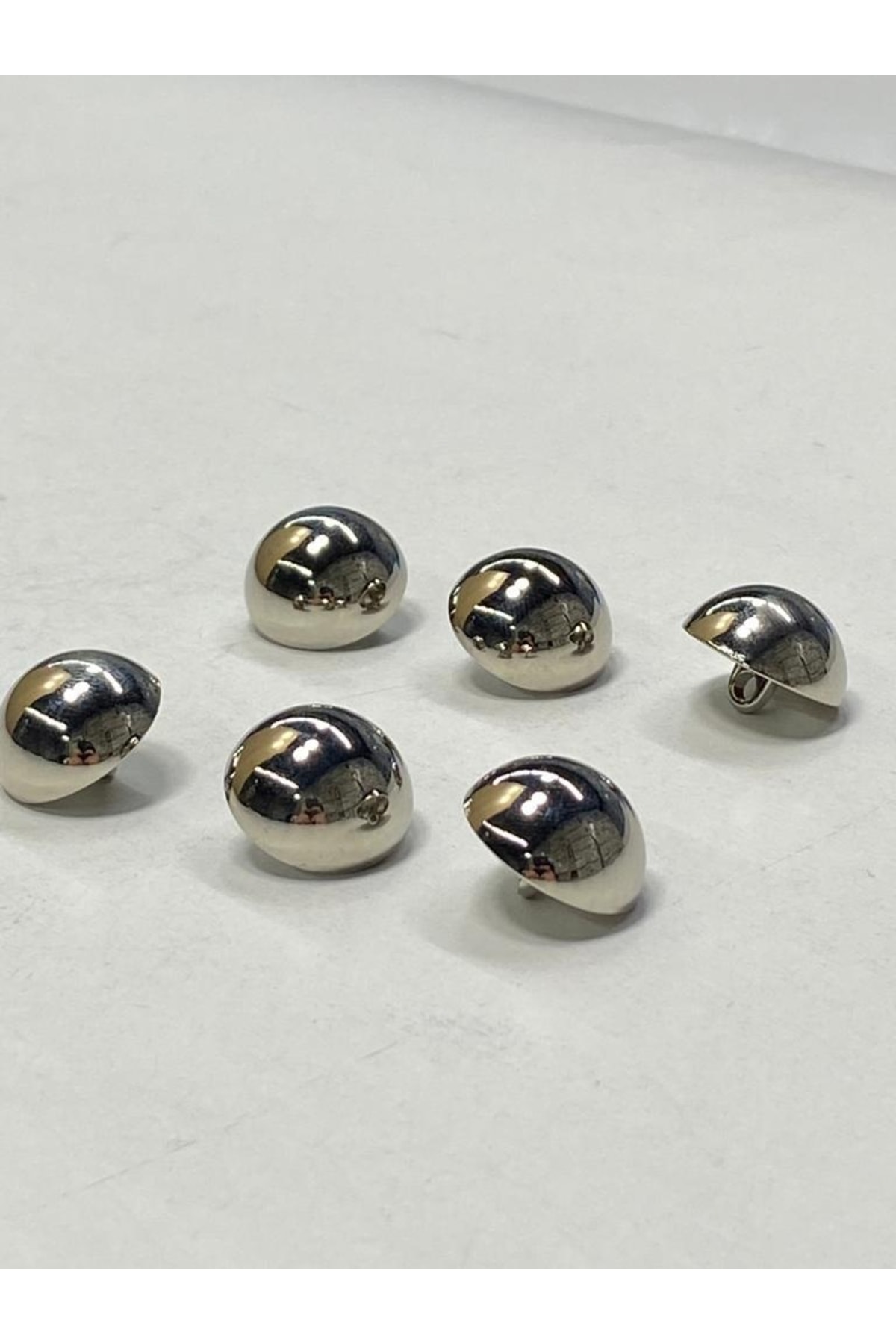 Jacket Trench Coat Button Curved Special Coated Silver Set of 6 1.8 Cm
