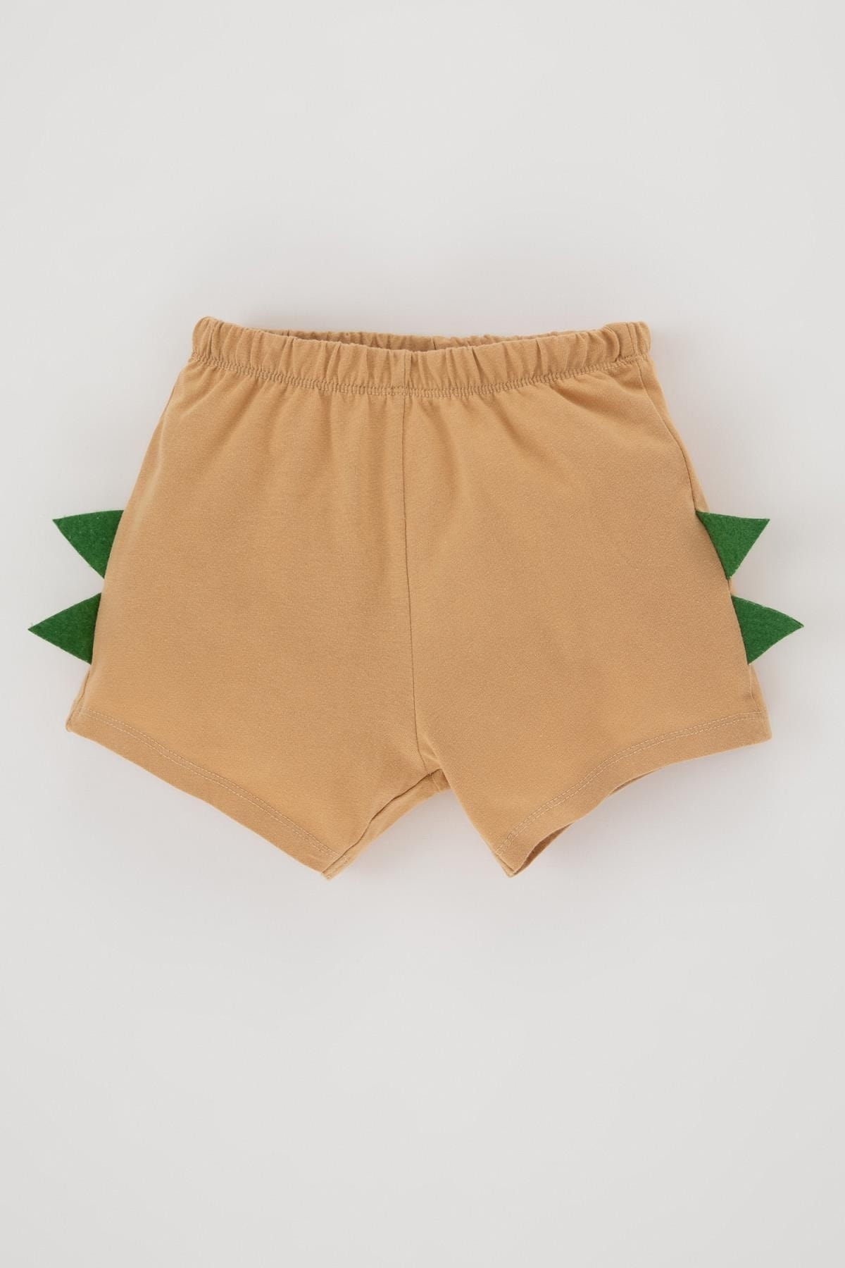 Defacto Erkek Bebek Dinazor Baskılı Kısa Kollu Tişört Şort 2'li Takım fotoğrafı 2 (önizleme)